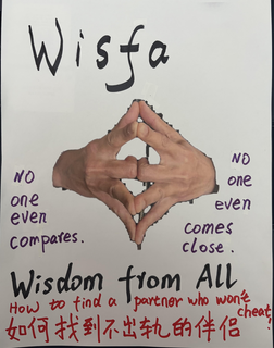 WISFA NO ONE EVEN COMPARES. NO ONE EVEN COMES CLOSE. WISDOM FROM ALL HOW TO FIND A PARTNER THAT WON'T CHEAT! trademark