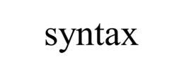 SYNTAX trademark
