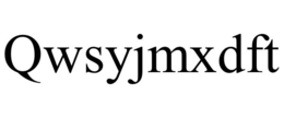 QWSYJMXDFT trademark