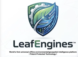 LEAFENGINES WORLD'S FIRST UNIVERSAL OFFLINE ENVIRONMENTAL/GEOSPATIAL INTELLIGENCE PLATFORM | PATENT-PROTECTED TECHNOLOGY | trademark