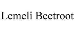 LEMELI BEETROOT trademark