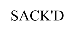 SACK'D trademark