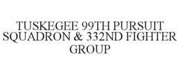 TUSKEGEE 99TH PURSUIT SQUADRON & 332ND FIGHTER GROUP trademark