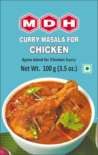MDH CURRY MASALA FOR CHICKEN SPICE BLEND FOR CHICKEN CURRY NET WT. 100 G (3.5 OZ.) trademark