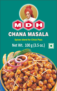 MDH CHANA MASALA SPICES BLEND FOR CHICK PEAS NET WT. 100 G (3.5 OZ.) trademark