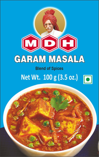 MDH GARAM MASALA BLEND OF SPICES NET WT. 100 G (3.5 OZ.) trademark