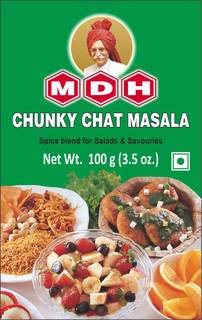 MDH CHUNKY CHAT MASALA SPICE BLEND FOR SALADS & SAVOURIES NET WT. 100 G (3.5 OZ.) trademark
