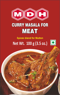 MDH CURRY MASALA FOR MEAT SPICES BLEND FOR MUTTON NET WT. 100 G (3.5 OZ.) trademark