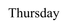 THURSDAY trademark