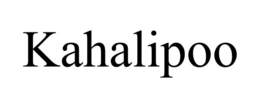 KAHALIPOO trademark