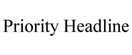 PRIORITY HEADLINE trademark