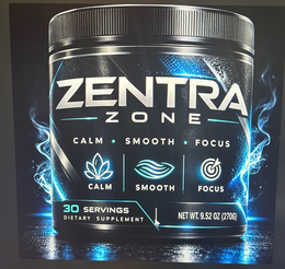 ZENTRA ZONE CALM SMOOTH FOCUS CALM SMOOTH FOCUS 30 SERVINGS DIETARY SUPPLEMENT NET WT. 9.52 OZ (270G) trademark