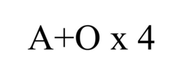 A+O X 4 trademark