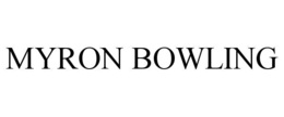 MYRON BOWLING trademark