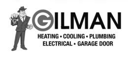 G GILMAN HEATING. COOLING. PLUMBING ELECTRICAL. GARAGE DOOR trademark