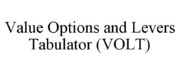 VALUE OPTIONS AND LEVERS TABULATOR (VOLT) trademark