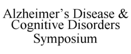 ALZHEIMER’S DISEASE & COGNITIVE DISORDERS SYMPOSIUM trademark