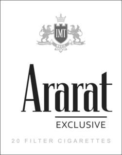IMT INTERNATIONAL MASIS TABAK ARARAT EXCLUSIVE 20 FILTER CIGARETTES trademark