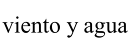 VIENTO Y AGUA trademark