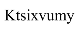 KTSIXVUMY trademark
