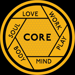 CORE BODY MIND PLAY WORK LOVE SOUL trademark