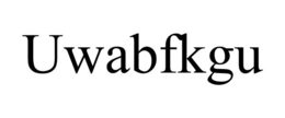 UWABFKGU trademark