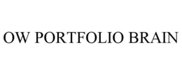 OW PORTFOLIO BRAIN trademark