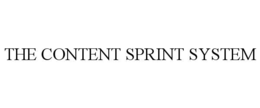 THE CONTENT SPRINT SYSTEM trademark