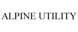 ALPINE UTILITY trademark