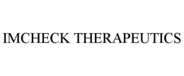 IMCHECK THERAPEUTICS trademark