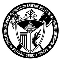 PROTECTOR SANCTAE ECCLESIAE TERROR DREMONUM OSTIARII SANCTI IOSEPH FAMILIARUM COLUMEN trademark