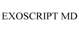 EXOSCRIPT MD trademark