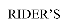 RIDER’S trademark