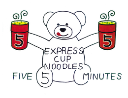 5 5 EXPRESS CUP NOODLES FIVE 5 MINUTES trademark