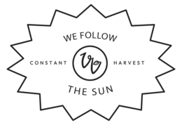 WE FOLLOW THE SUN VV CONSTANT HARVEST trademark
