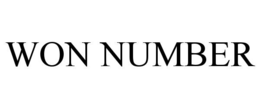 WON NUMBER trademark