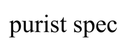 PURIST SPEC trademark