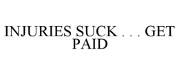 INJURIES SUCK . . . GET PAID trademark