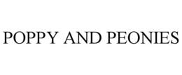 POPPY AND PEONIES trademark