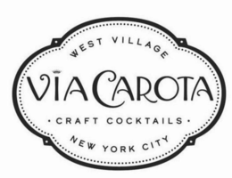 VIA CAROTA · CRAFT COCKTAILS · WEST VILLAGE NEW YORK CITY trademark