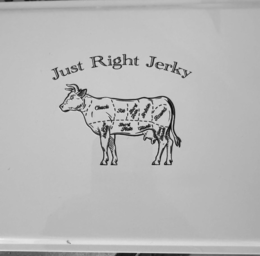 JUST RIGHT JERKY RIB SHORT PLATE SHORT LOIN SIRLOIN ROUND CHUCK SHANK HIND SHANK FORE SHANK trademark