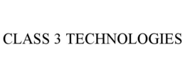 CLASS 3 TECHNOLOGIES trademark