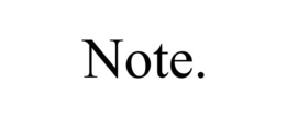 NOTE. trademark