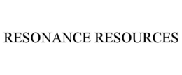 RESONANCE RESOURCES trademark