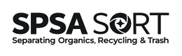 SPSA SORT SEPARATING ORGANICS, RECYCLING & TRASH trademark