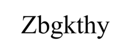 ZBGKTHY trademark