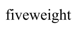 FIVEWEIGHT trademark