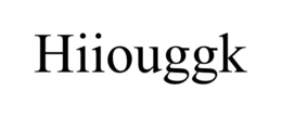 HIIOUGGK trademark