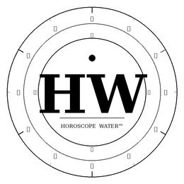 HW HOROSCOPE WATER trademark