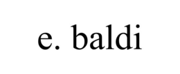 E. BALDI trademark